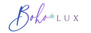 Boho Lux logo, horizontal lockup, cropped for header